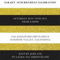 luxe-stripe-invitations-by Claudia Owen