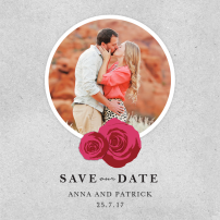 rose-window-save-the-dates-by Claudia Owen