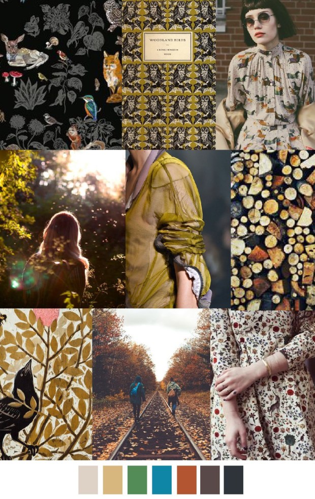 The Woodlands Moodboard Trends by Pattern Curator Featured on Claudia Owen Blog